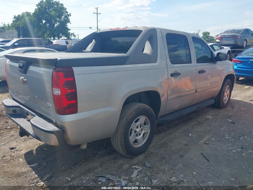 2008 Chevrolet Avalanche VIN 3GNEC12028G123605 IAAI salvage auction — NORMAL WEAR, Clear (Tennessee), sold $900 on 2026-07-09 (photo 4)