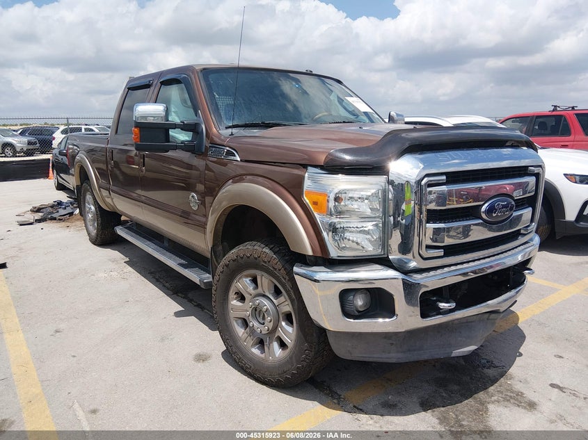 2012 Ford F250 VIN 1FT7W2BTXCEB16412 IAAI salvage auction — LEFT FRONT, Original (Texas), sold $5,700 on 2026-07-22 (photo 1)