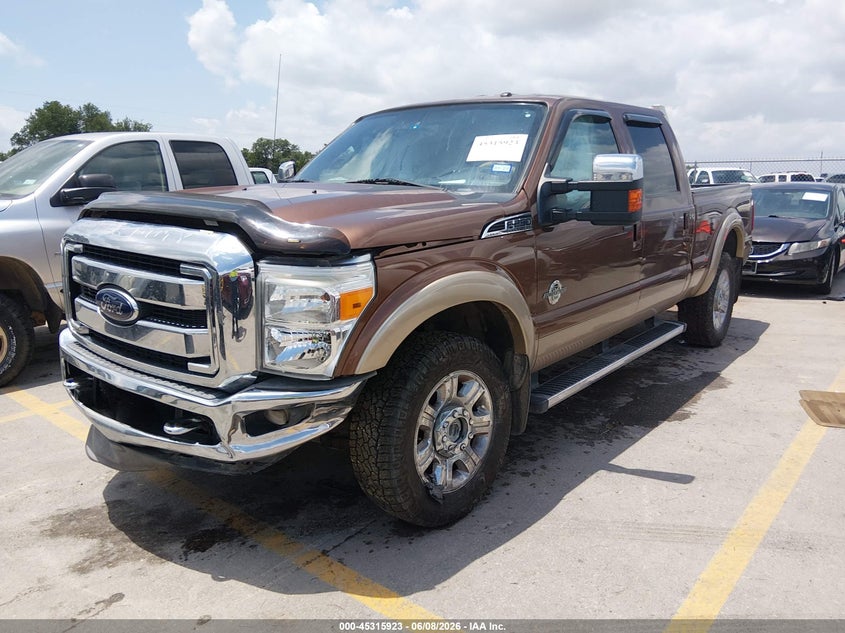 2012 Ford F250 VIN 1FT7W2BTXCEB16412 IAAI salvage auction — LEFT FRONT, Original (Texas), sold $5,700 on 2026-07-22 (photo 2)