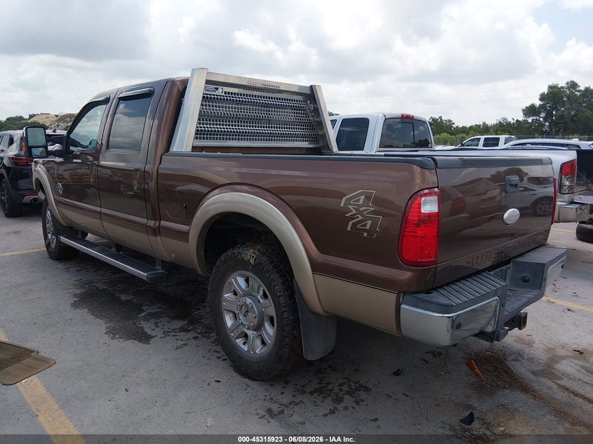 2012 Ford F250 VIN 1FT7W2BTXCEB16412 IAAI salvage auction — LEFT FRONT, Original (Texas), sold $5,700 on 2026-07-22 (photo 3)