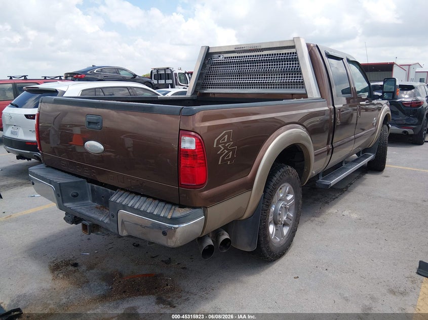 2012 Ford F250 VIN 1FT7W2BTXCEB16412 IAAI salvage auction — LEFT FRONT, Original (Texas), sold $5,700 on 2026-07-22 (photo 4)