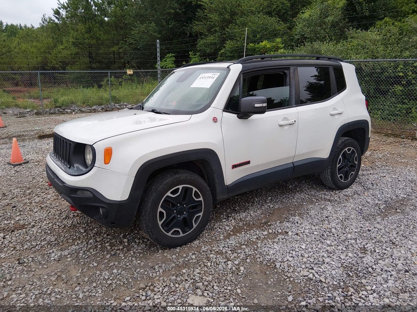 2016 Jeep Renegade VIN ZACCJBCT8GPD74937 IAAI salvage auction — NORMAL WEAR, Clear (Alabama), sold $1,500 on 2026-07-20 (photo 2)
