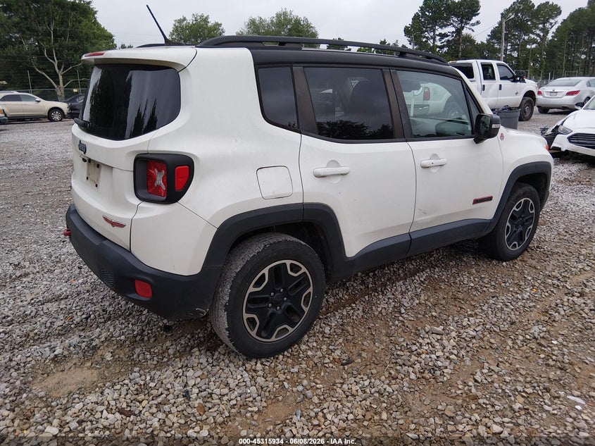 2016 Jeep Renegade VIN ZACCJBCT8GPD74937 IAAI salvage auction — NORMAL WEAR, Clear (Alabama), sold $1,500 on 2026-07-20 (photo 4)