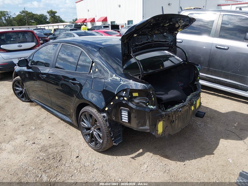 2025 Toyota Corolla VIN 5YFS4MCE3SP247372 IAAI salvage auction — FRONT & REAR, Original (Texas), sold $6,300 on 2026-07-30 (photo 3)