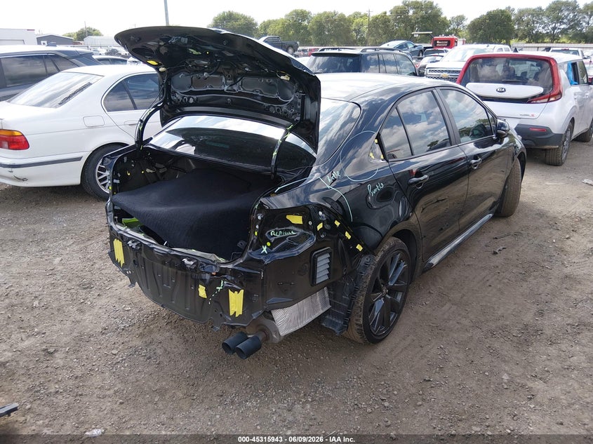 2025 Toyota Corolla VIN 5YFS4MCE3SP247372 IAAI salvage auction — FRONT & REAR, Original (Texas), sold $6,300 on 2026-07-30 (photo 4)