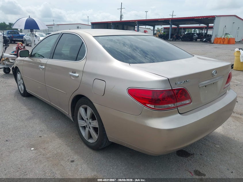 2006 Lexus ES VIN JTHBA30G265169046 IAAI salvage auction — FRONT END, Salvage (Louisiana), sold $650 on 2026-07-10 (photo 3)