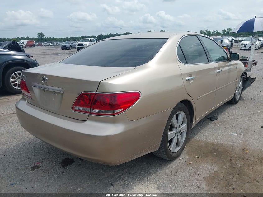 2006 Lexus ES VIN JTHBA30G265169046 IAAI salvage auction — FRONT END, Salvage (Louisiana), sold $650 on 2026-07-10 (photo 4)