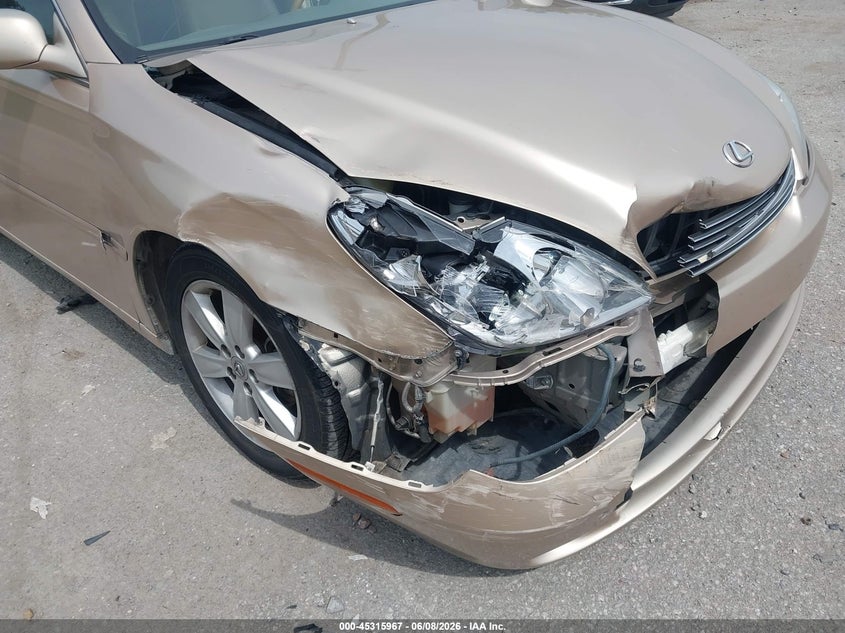 2006 Lexus ES VIN JTHBA30G265169046 IAAI salvage auction — FRONT END, Salvage (Louisiana), sold $650 on 2026-07-10 (photo 6)