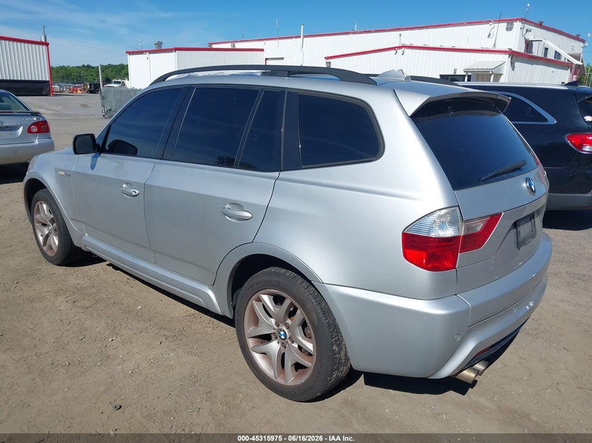 2007 BMW X3 VIN WBXPC93467WJ01353 IAAI salvage auction — ROOF, Salvage - Greater Than 75% (Maryland), sold $175 on 2026-07-22 (photo 3)