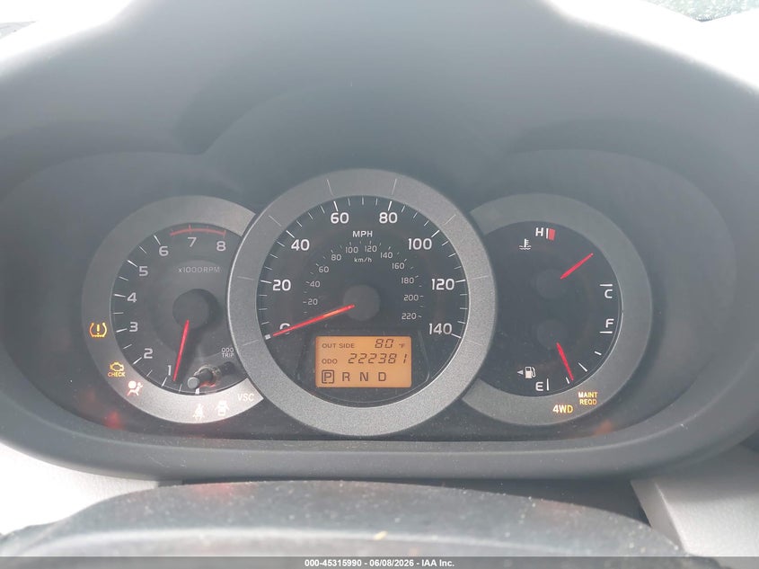 2008 Toyota Rav4 VIN JTMBD33V985194967 IAAI salvage auction — RIGHT SIDE, Salvage (Kentucky), sold $1,000 on 2026-07-28 (photo 7)