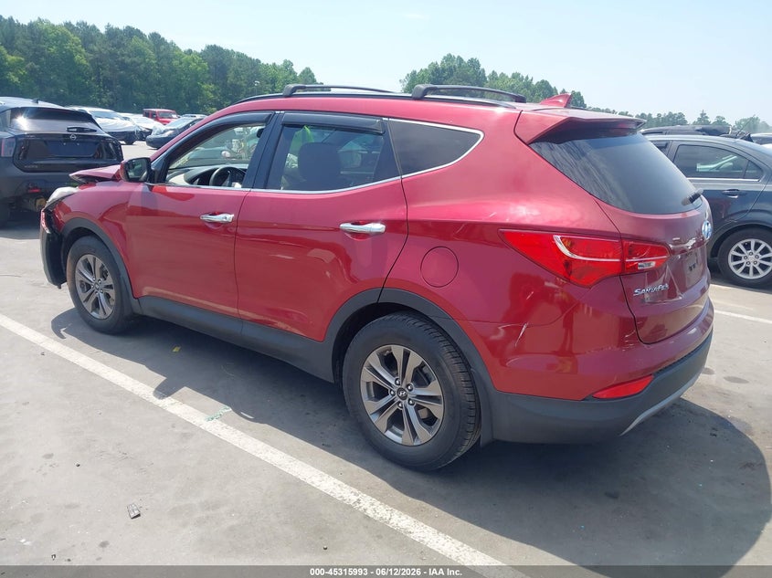 2015 Hyundai Santa fe VIN 5XYZU3LB4FG250323 IAAI salvage auction — FRONT END, Salvage (North Carolina), sold $2,100 on 2026-07-15 (photo 3)