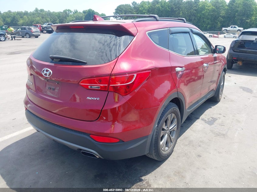 2015 Hyundai Santa fe VIN 5XYZU3LB4FG250323 IAAI salvage auction — FRONT END, Salvage (North Carolina), sold $2,100 on 2026-07-15 (photo 4)