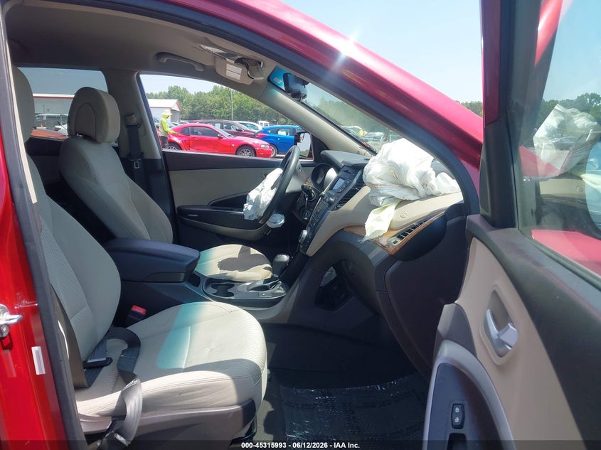 2015 Hyundai Santa fe VIN 5XYZU3LB4FG250323 IAAI salvage auction — FRONT END, Salvage (North Carolina), sold $2,100 on 2026-07-15 (photo 5)