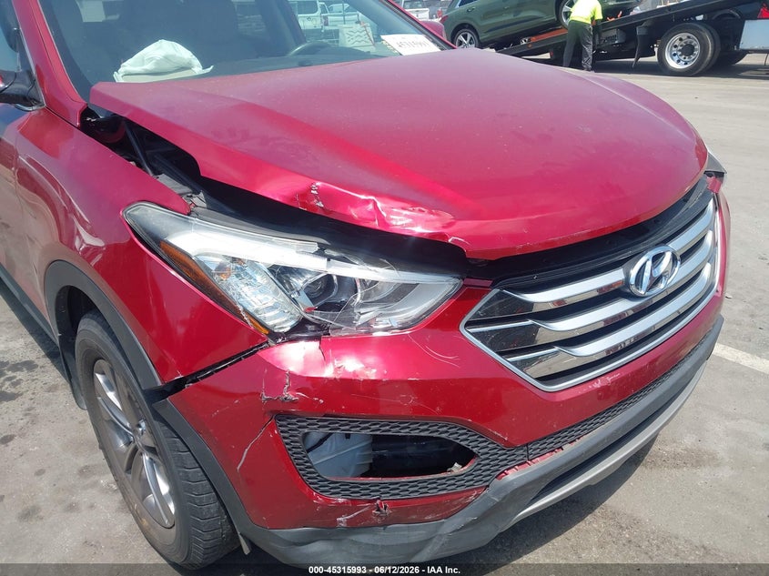 2015 Hyundai Santa fe VIN 5XYZU3LB4FG250323 IAAI salvage auction — FRONT END, Salvage (North Carolina), sold $2,100 on 2026-07-15 (photo 6)
