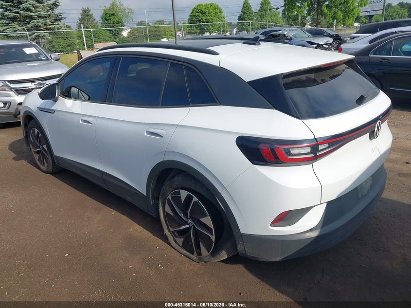 2021 Volkswagen Id.4 VIN WVGTMPE21MP030038 IAAI salvage auction — SIDE, Salvage Title, sold $7,600 on 2026-08-16 (photo 3)
