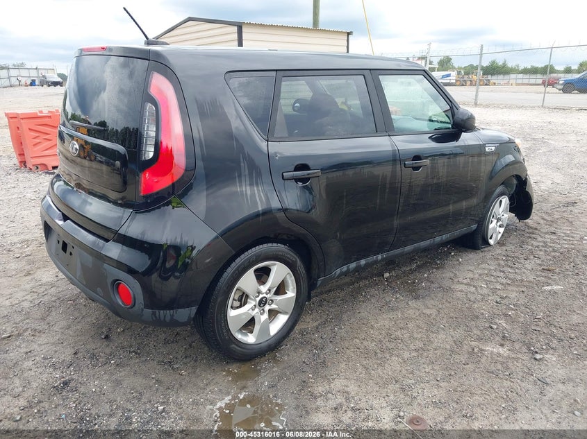 2017 Kia Soul VIN KNDJN2A24H7436595 IAAI salvage auction — THEFT, Salvage Title, sold $1,250 on 2026-07-16 (photo 4)