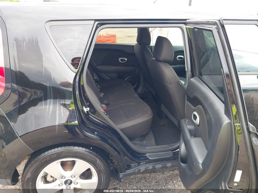 2017 Kia Soul VIN KNDJN2A24H7436595 IAAI salvage auction — THEFT, Salvage Title, sold $1,250 on 2026-07-16 (photo 8)