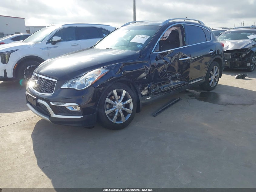 2016 Infiniti Qx50 VIN JN1BJ0RP1GM232439 IAAI salvage auction — SIDE, Salvage Title, sold $1,350 on 2026-07-21 (photo 2)