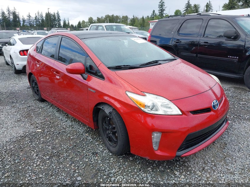 2014 Toyota Prius VIN JTDKN3DU6E1816866 IAAI salvage auction — LEFT SIDE, Salvage Title, sold $1,750 on 2026-07-08 (photo 1)
