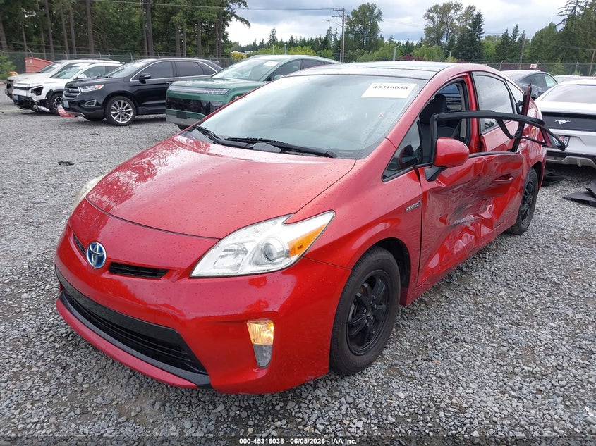 2014 Toyota Prius VIN JTDKN3DU6E1816866 IAAI salvage auction — LEFT SIDE, Salvage Title, sold $1,750 on 2026-07-08 (photo 2)
