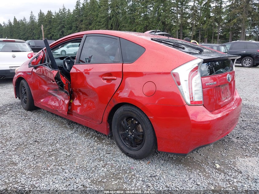 2014 Toyota Prius VIN JTDKN3DU6E1816866 IAAI salvage auction — LEFT SIDE, Salvage Title, sold $1,750 on 2026-07-08 (photo 3)