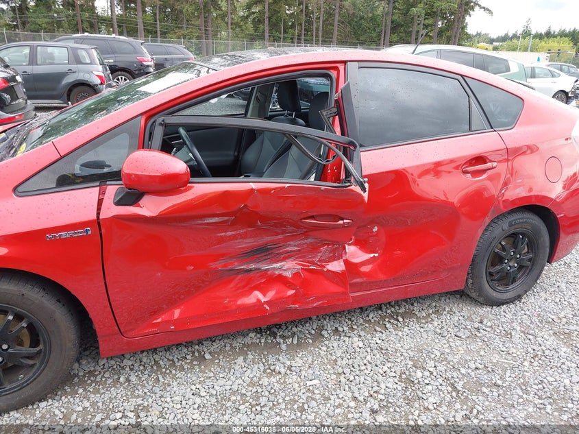 2014 Toyota Prius VIN JTDKN3DU6E1816866 IAAI salvage auction — LEFT SIDE, Salvage Title, sold $1,750 on 2026-07-08 (photo 6)