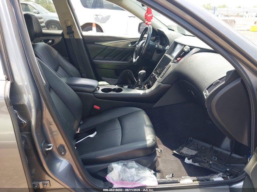 2015 Infiniti Q50 VIN JN1BV7AR7FM412663 IAAI salvage auction — FRONT END, Salvage Title, sold $75 on 2026-07-21 (photo 5)