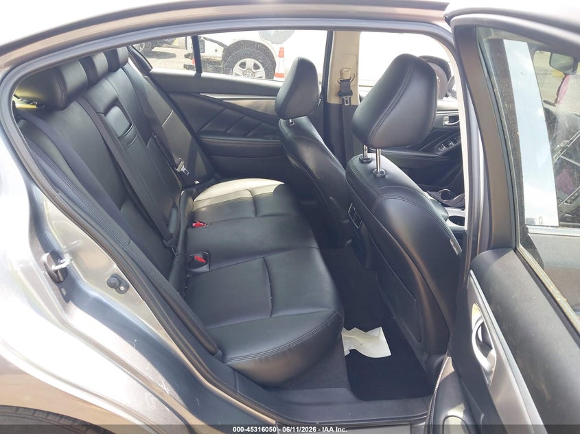 2015 Infiniti Q50 VIN JN1BV7AR7FM412663 IAAI salvage auction — FRONT END, Salvage Title, sold $75 on 2026-07-21 (photo 8)