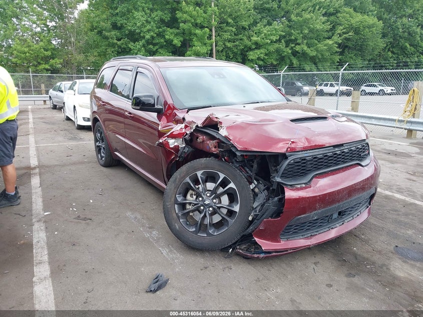 2023 Dodge Durango VIN 1C4RDHDG0PC677804 IAAI salvage auction — RIGHT FRONT, Salvage Title, sold $8,875 on 2026-07-09 (photo 1)