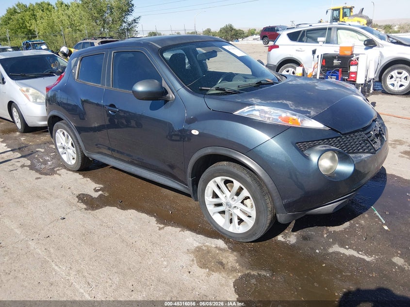 2014 Nissan Juke VIN JN8AF5MVXET482279 IAAI salvage auction — FRONT END, Salvage Title, sold $650 on 2026-07-13 (photo 1)
