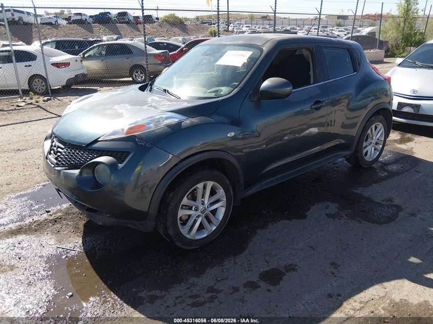 2014 Nissan Juke VIN JN8AF5MVXET482279 IAAI salvage auction — FRONT END, Salvage Title, sold $650 on 2026-07-13 (photo 2)