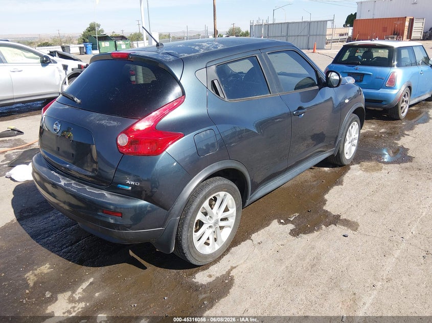 2014 Nissan Juke VIN JN8AF5MVXET482279 IAAI salvage auction — FRONT END, Salvage Title, sold $650 on 2026-07-13 (photo 4)