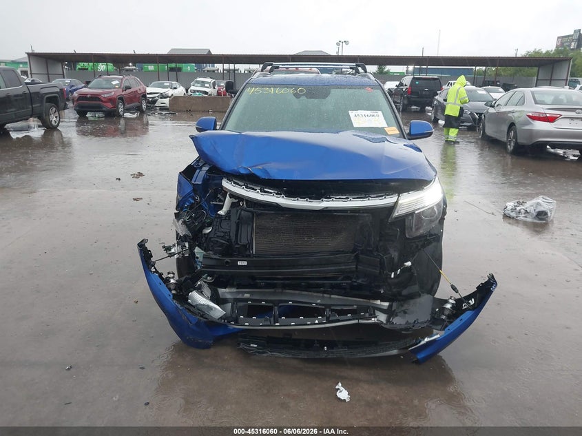 2021 Kia Seltos VIN KNDEU2AA9M7105694 IAAI salvage auction — FRONT END, Salvage Title, sold $2,250 on 2026-07-29 (photo 6)