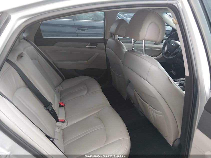2017 Hyundai Sonata VIN KMHE24L31HA075658 IAAI salvage auction — NORMAL WEAR, Original (Texas), sold $975 on 2026-07-20 (photo 8)
