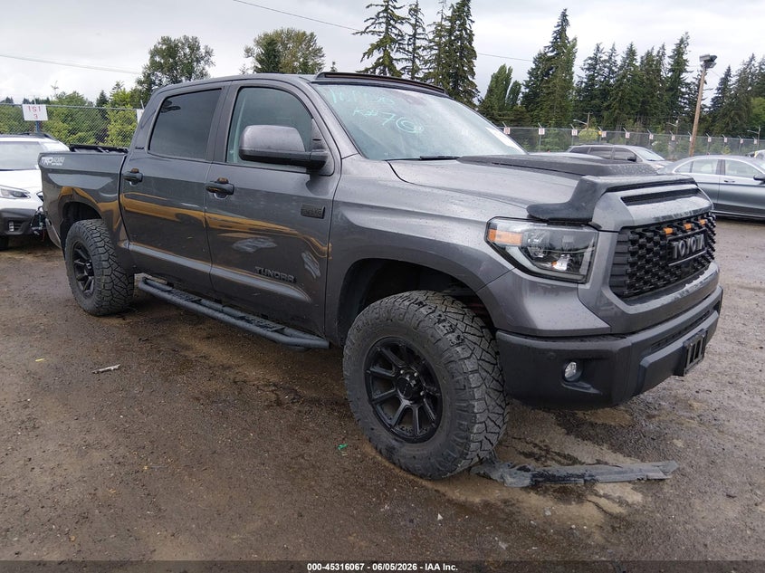 2021 Toyota Tundra VIN 5TFHY5F15MX034067 IAAI salvage auction — REAR END, Salvage Title, sold $21,800 on 2026-07-08 (photo 1)
