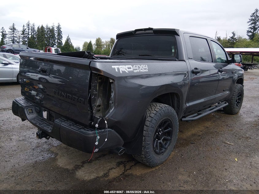 2021 Toyota Tundra VIN 5TFHY5F15MX034067 IAAI salvage auction — REAR END, Salvage Title, sold $21,800 on 2026-07-08 (photo 4)