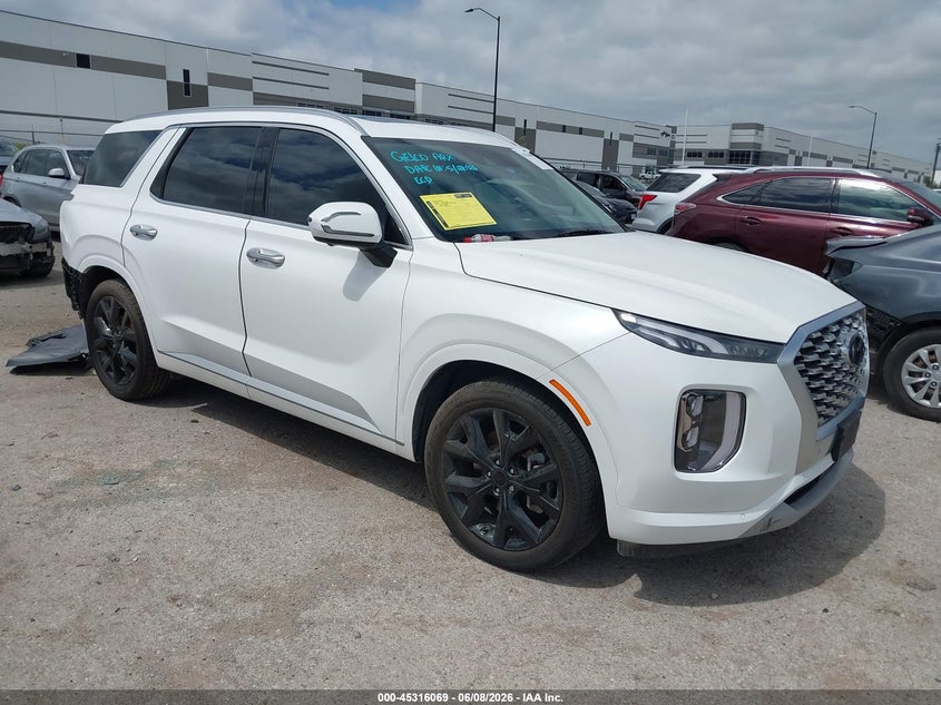 2022 Hyundai Palisade VIN KM8R54HE3NU452777 IAAI salvage auction — REAR END, Salvage Title, sold $10,750 on 2026-07-14 (photo 1)