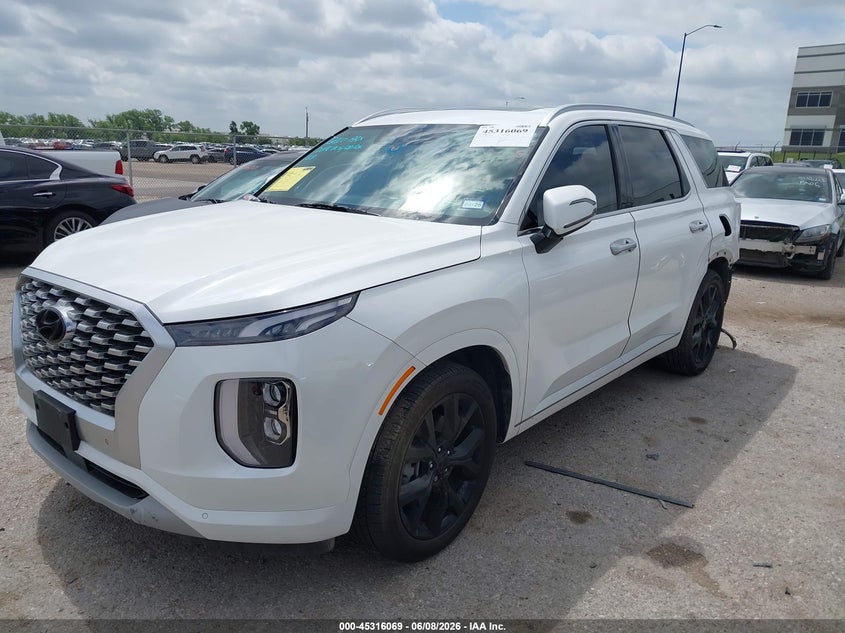 2022 Hyundai Palisade VIN KM8R54HE3NU452777 IAAI salvage auction — REAR END, Salvage Title, sold $10,750 on 2026-07-14 (photo 2)