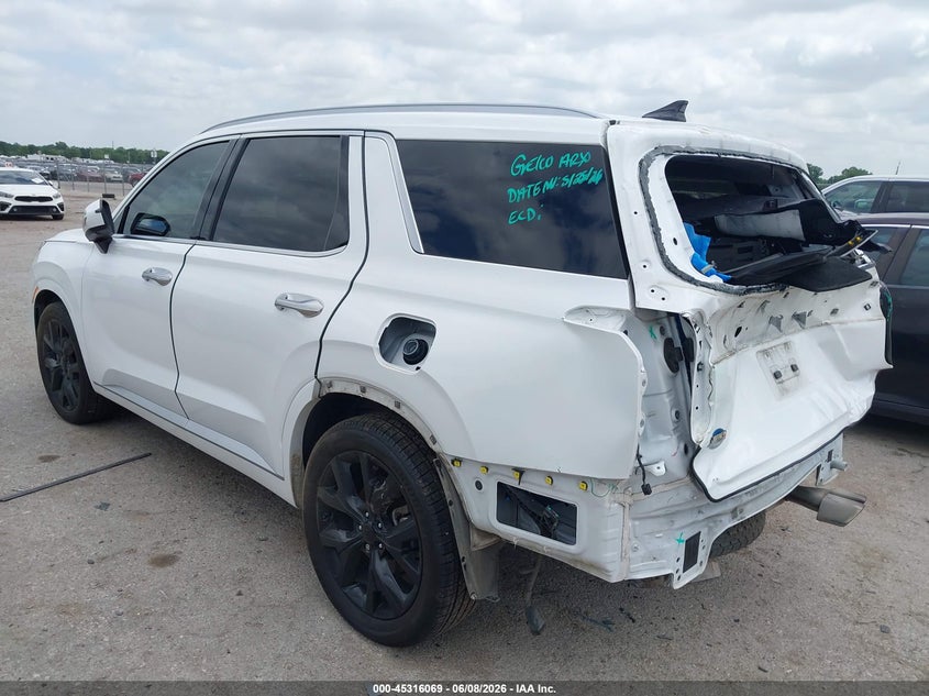 2022 Hyundai Palisade VIN KM8R54HE3NU452777 IAAI salvage auction — REAR END, Salvage Title, sold $10,750 on 2026-07-14 (photo 3)
