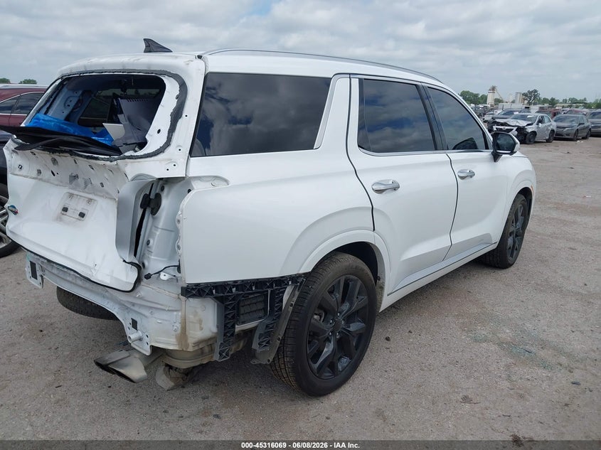 2022 Hyundai Palisade VIN KM8R54HE3NU452777 IAAI salvage auction — REAR END, Salvage Title, sold $10,750 on 2026-07-14 (photo 4)