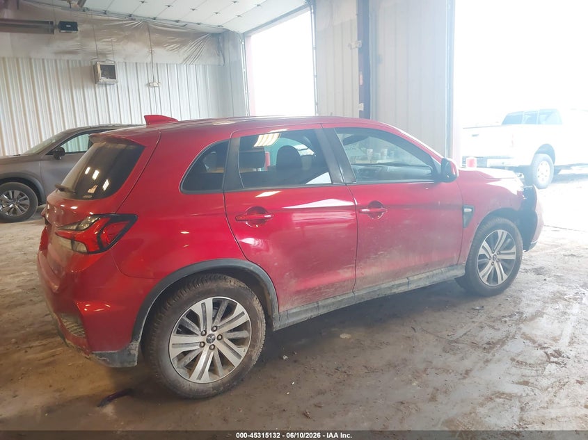 2020 Mitsubishi Outlander VIN JA4AR3AUXLU030885 IAAI salvage auction — FRONT END, Clear (Michigan), sold $2,250 on 2026-07-21 (photo 4)