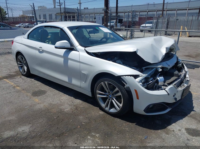 2017 BMW 4er VIN WBA4U7C36H5J54891 IAAI salvage auction — FRONT END, Salvage (California), sold $2,550 on 2026-07-28 (photo 1)