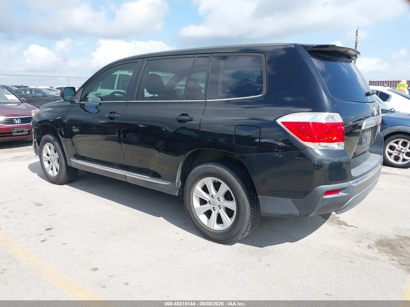 2013 Toyota Highlander VIN 5TDZA3EH5DS044986 IAAI salvage auction — NORMAL WEAR, Clear (Texas), sold $3,650 on 2026-07-23 (photo 3)