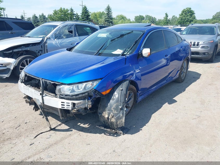 2017 Honda Civic VIN 19XFC2F75HE204880 IAAI salvage auction — FRONT END, Salvage Title, sold $825 on 2026-07-18 (photo 2)