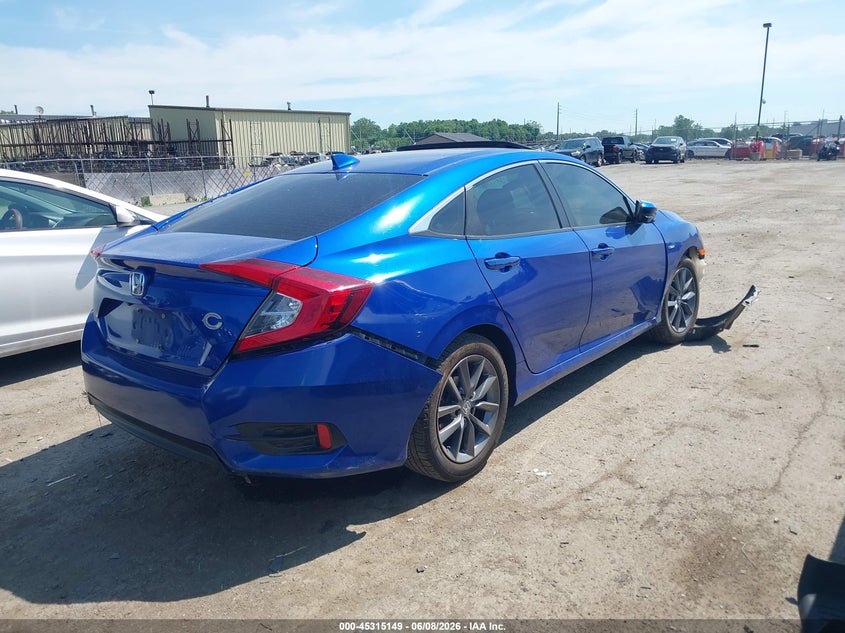 2017 Honda Civic VIN 19XFC2F75HE204880 IAAI salvage auction — FRONT END, Salvage Title, sold $825 on 2026-07-18 (photo 4)