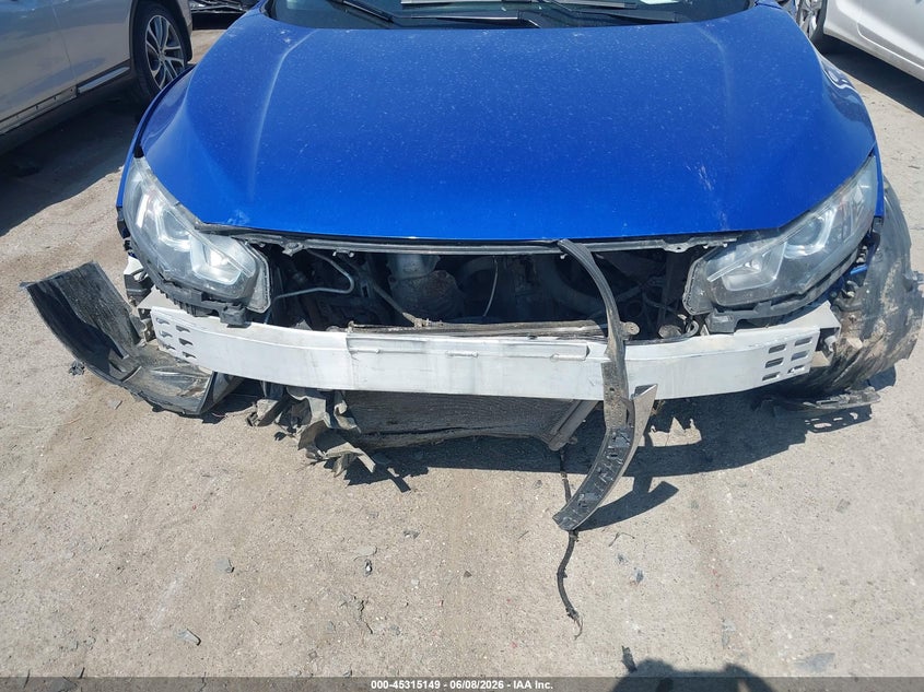 2017 Honda Civic VIN 19XFC2F75HE204880 IAAI salvage auction — FRONT END, Salvage Title, sold $825 on 2026-07-18 (photo 6)