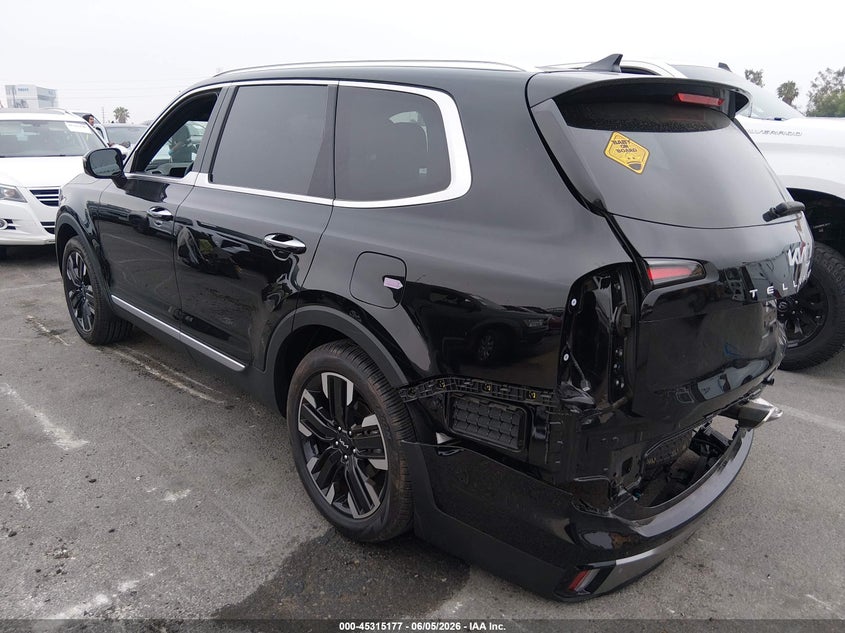 2025 Kia Telluride VIN 5XYP54GC0SG571234 IAAI salvage auction — RIGHT REAR, Salvage Title, sold $16,300 on 2026-07-13 (photo 3)