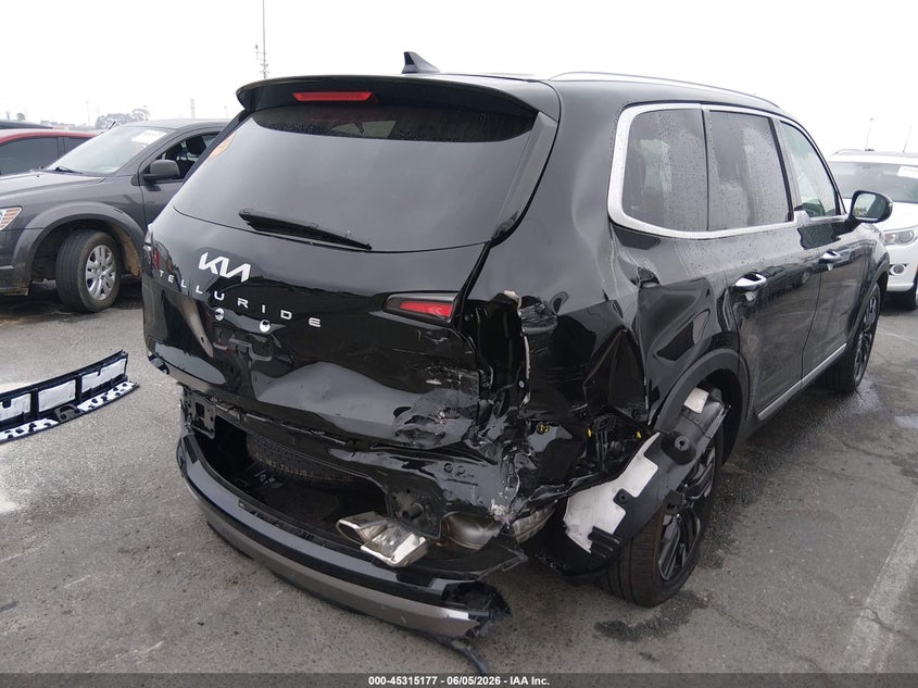 2025 Kia Telluride VIN 5XYP54GC0SG571234 IAAI salvage auction — RIGHT REAR, Salvage Title, sold $16,300 on 2026-07-13 (photo 6)
