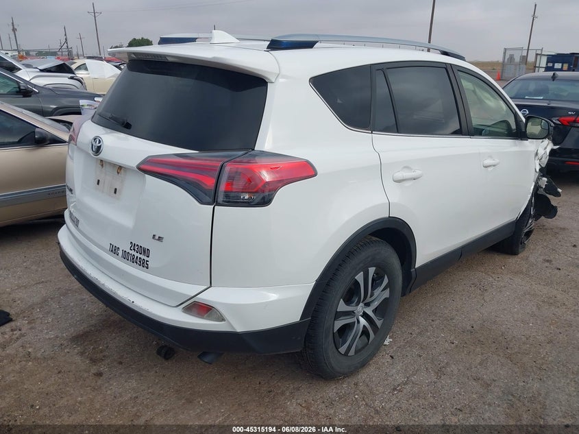 2018 Toyota Rav 4 VIN JTMZFREV5JJ736538 IAAI salvage auction — RIGHT FRONT, Salvage Title, sold $3,900 on 2026-07-28 (photo 4)