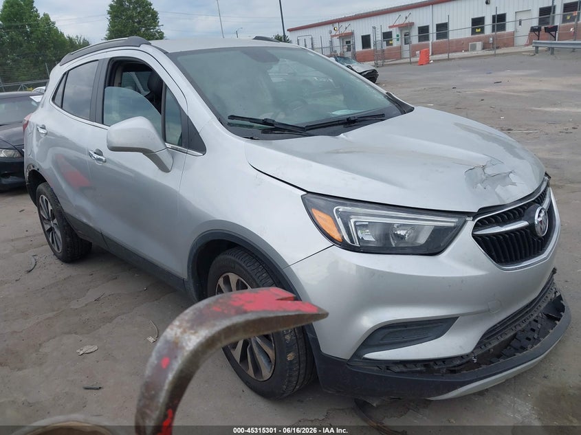 2022 Buick Encore VIN KL4CJASM6NB519155 IAAI salvage auction — FRONT & REAR, Clear (South Carolina), sold $475 on 2026-07-10 (photo 1)